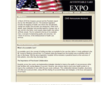 Tablet Screenshot of accountablecareexpo.com